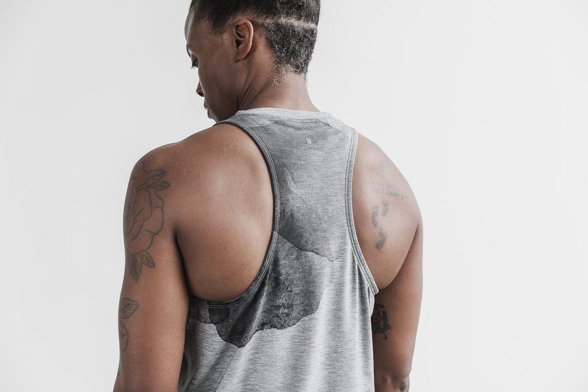 Nobull High-Neck Women's Tank Tops Grey | Australia (QN5381)